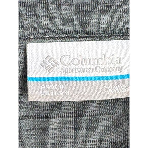 Columbia Textured Gray Pullover 1/4 Quarter Zip XXS/2XS Sporty Hiking Outdoors - Picture 6 of 9